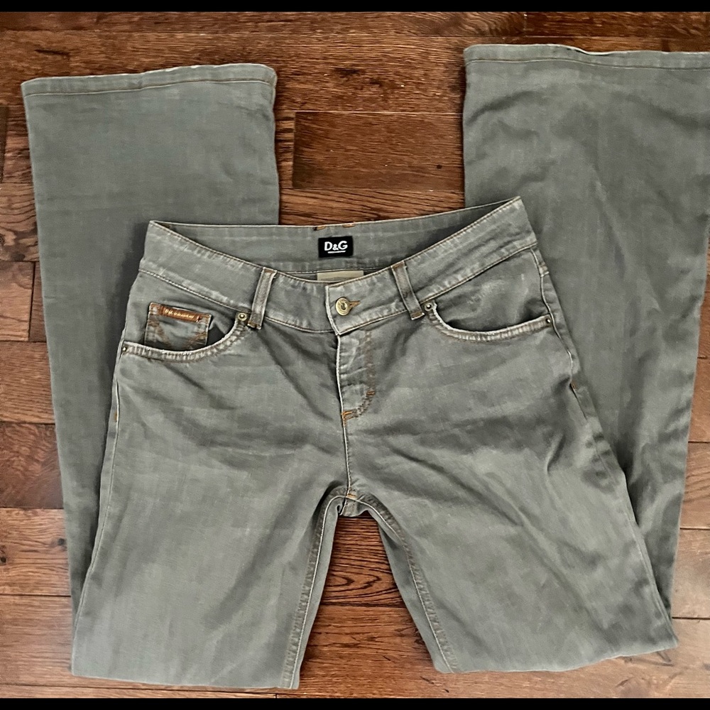 Dolce & Gabbana D&G  Flare 'Hotty' Jeans - Size 29 GRAY